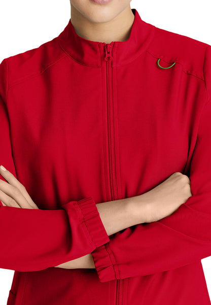 Women's Three-Pocket Virtue Scrub Jacket - GSSW886 - True Red