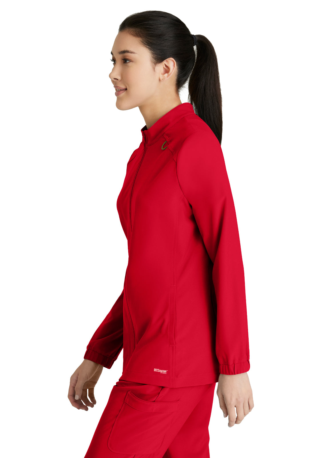 Women's Three-Pocket Virtue Scrub Jacket - GSSW886 - True Red