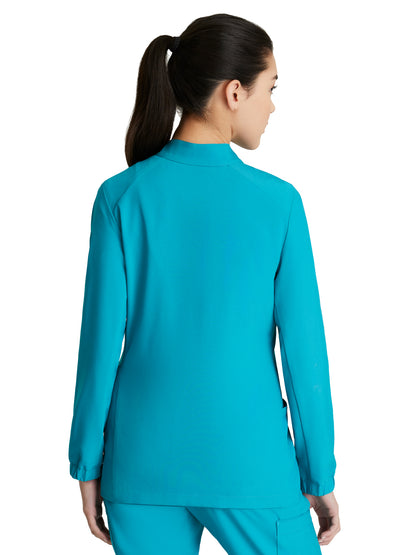 Women's Three-Pocket Virtue Scrub Jacket - GSSW886 - Teal