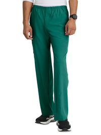 Men's Four-Pocket Zip-Fly Structure Scrub Pant - SK0215 - Hunter Green