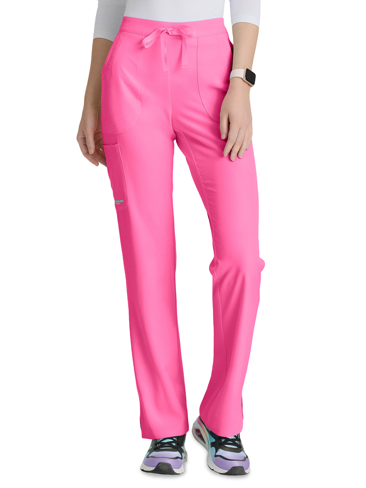 Women's Three-Pocket Fit & Flare Reliance Scrub Pant - SK201 - Passion Pink