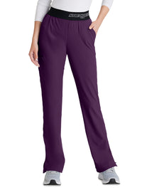 Women's Three-Pocket Straight Leg Breeze Scrub Pant - SK202 - Eggplant
