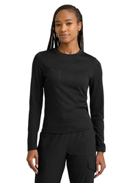 Women's One-Pocket Holly Tee - SKK805 - Black