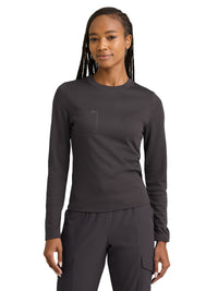 Women's One-Pocket Holly Tee - SKK805 - Pewter
