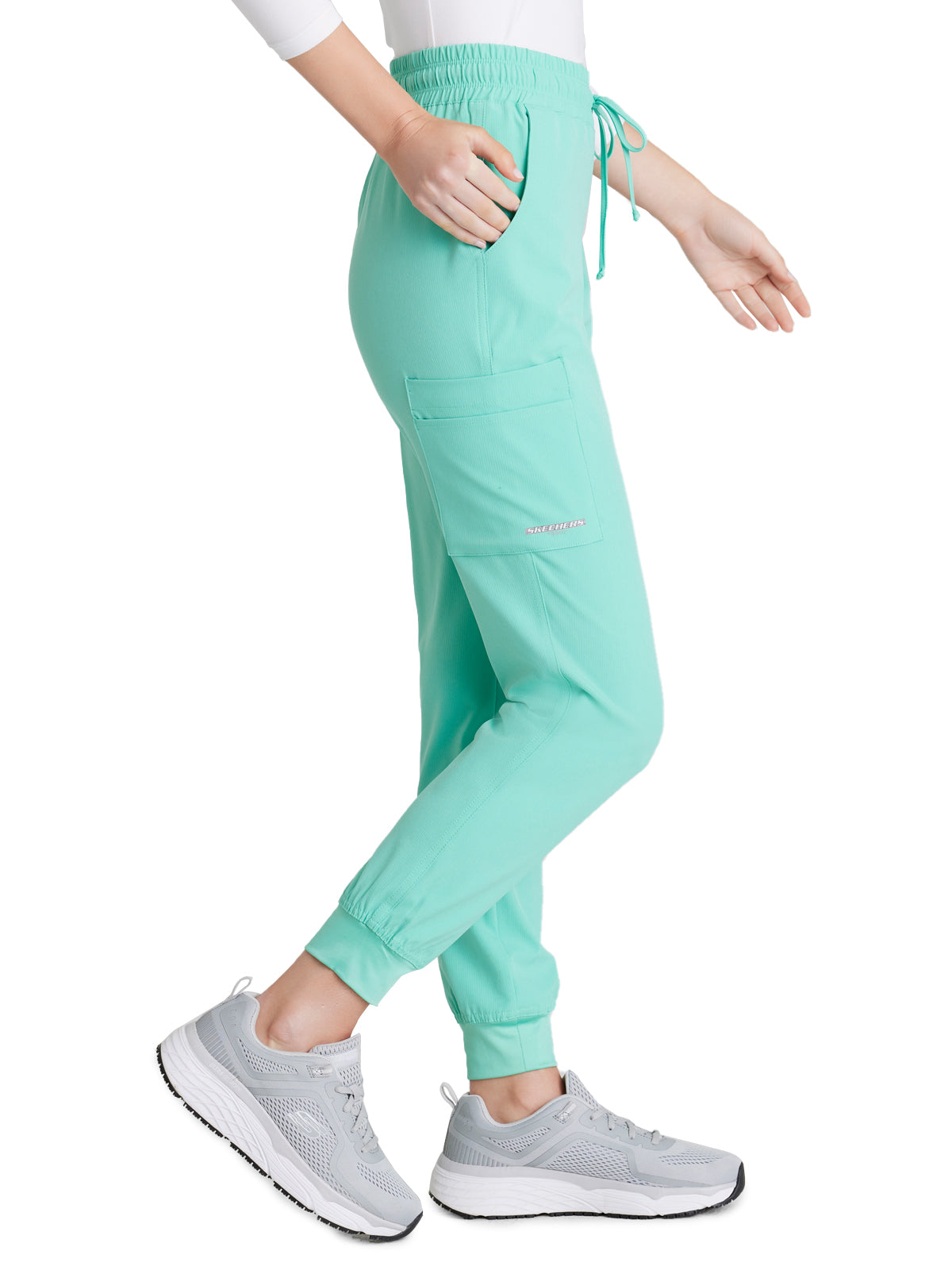 Women's Drawcord Waistband Pant - SKP552 - Light Jade