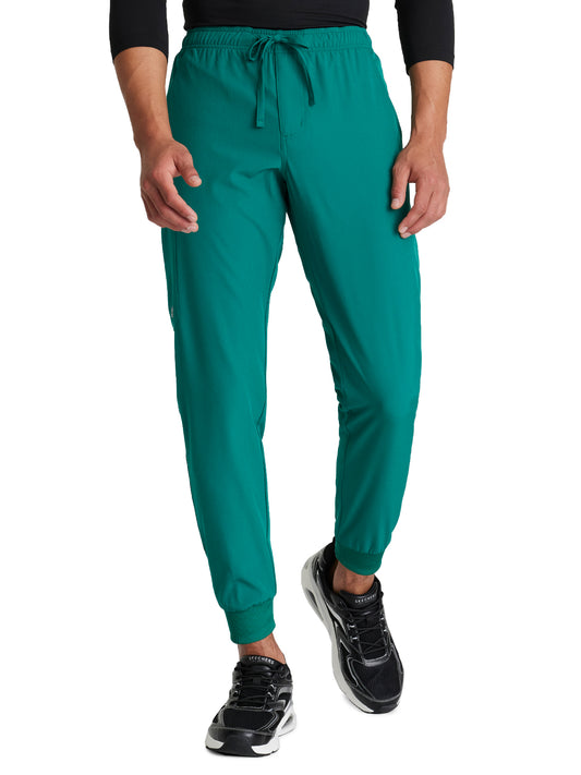 Men's Velcro Closure Cargo Pocket Pant - SKP572 - Hunter Green