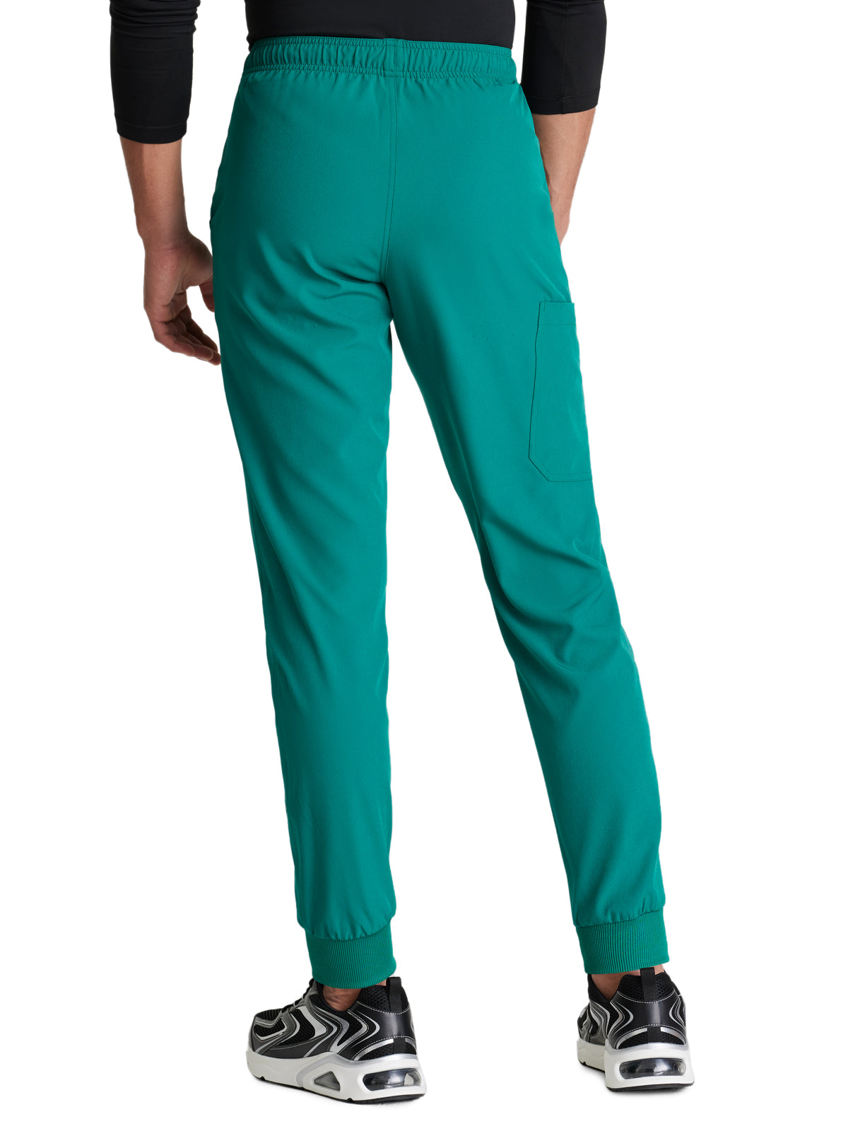 Men's Velcro Closure Cargo Pocket Pant - SKP572 - Hunter Green