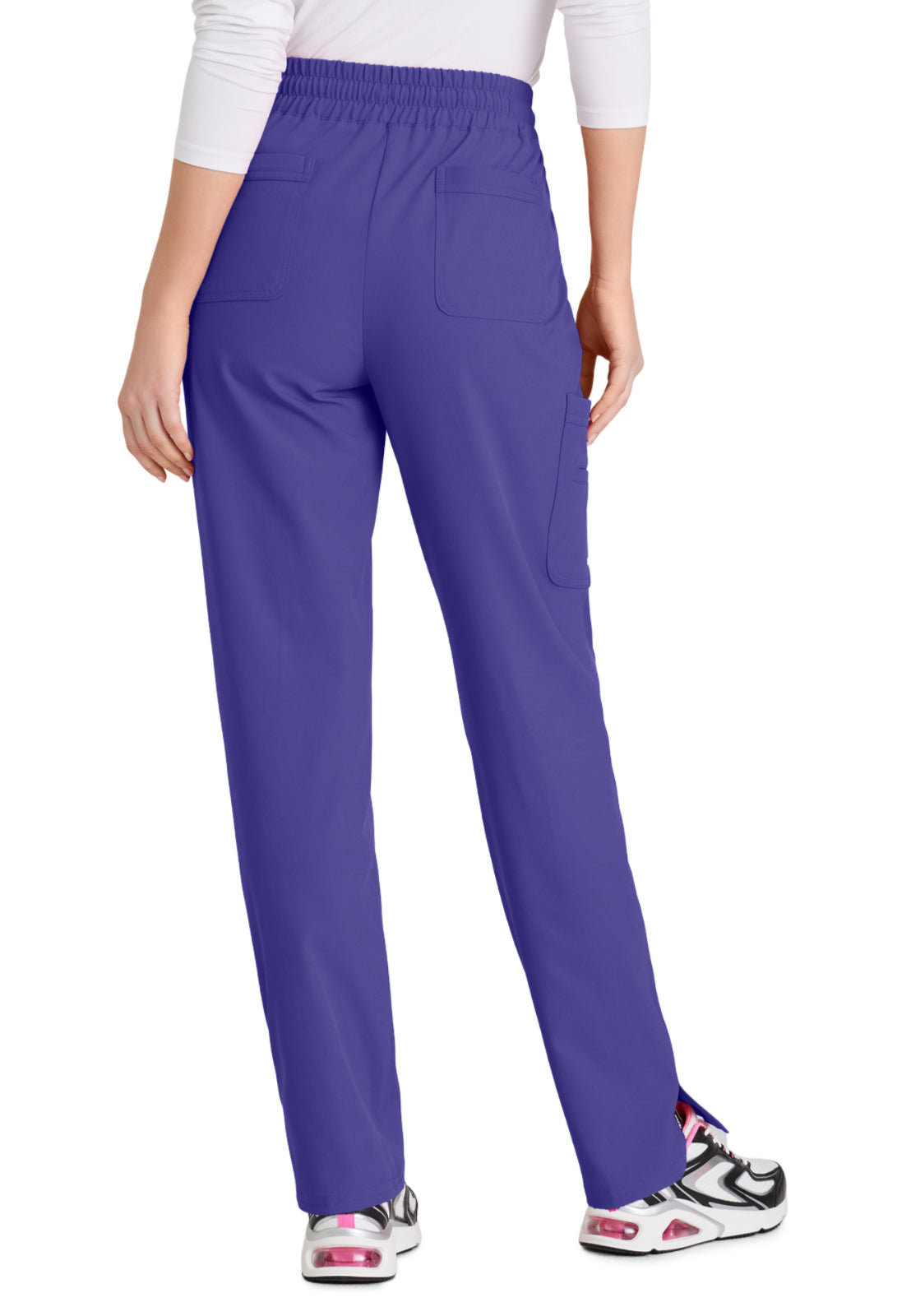 Women's 6 Pocket Elastic Waist Tapered Pant - SKP623 - New Grape