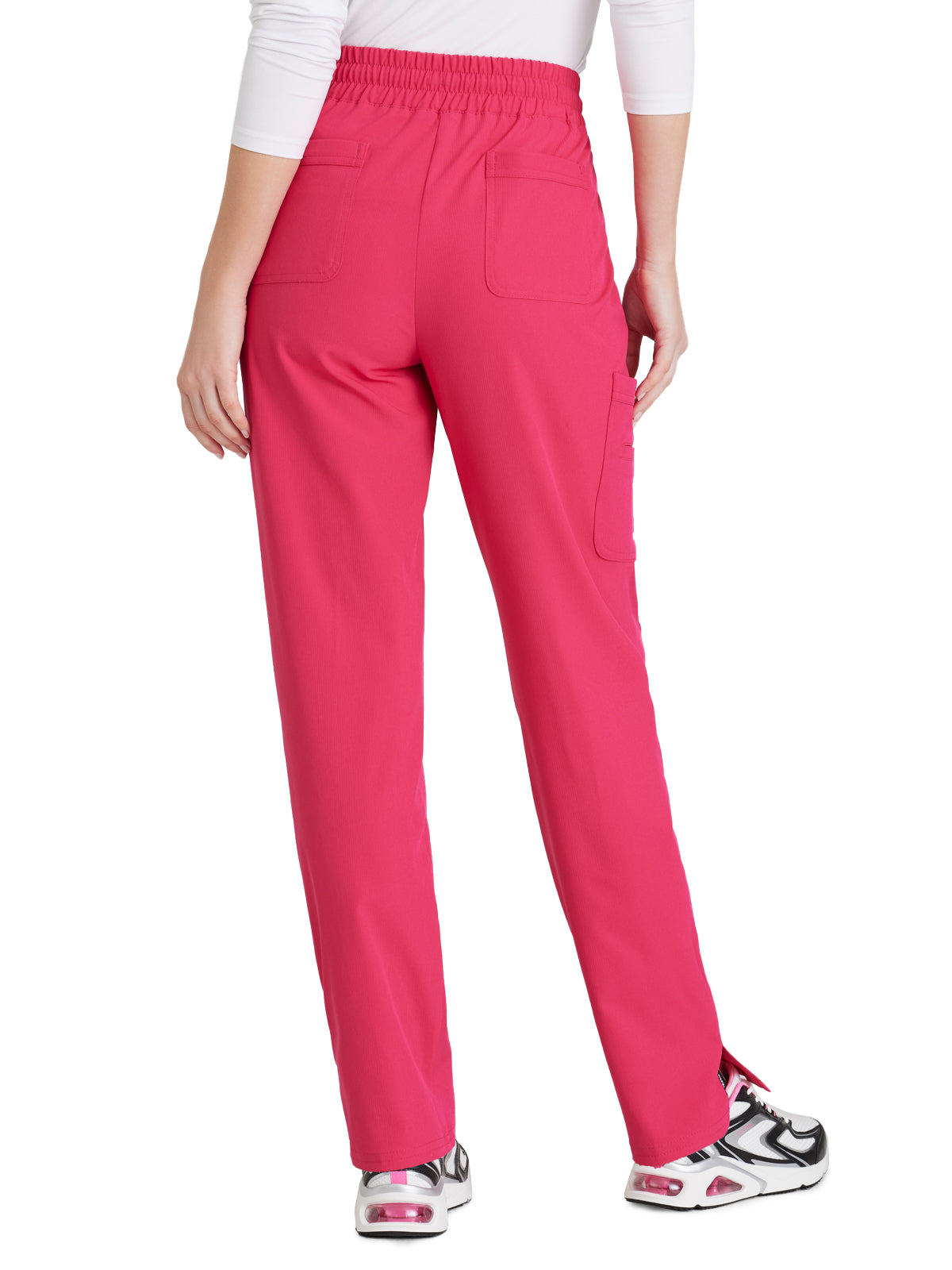 Women's 6 Pocket Elastic Waist Tapered Pant - SKP623 - Vibrance Pink