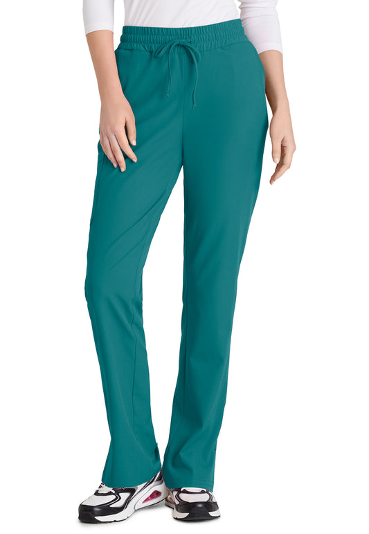 Women's 6 Pocket Elastic Waist Tapered Pant - SKP623 - Teal