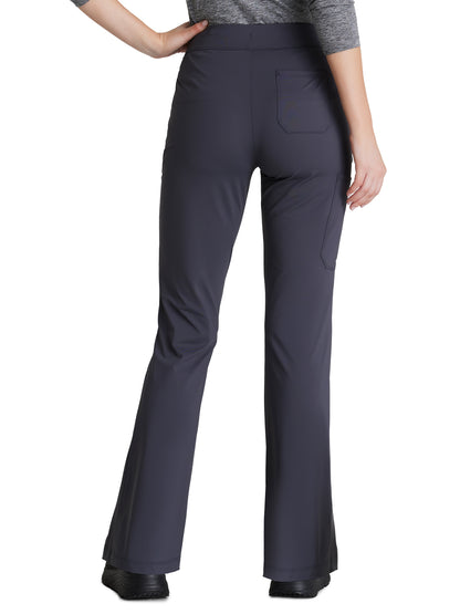 Women's 4 Pocket Fit and Flare Glide Scrub Pant - SKP656 - Pewter