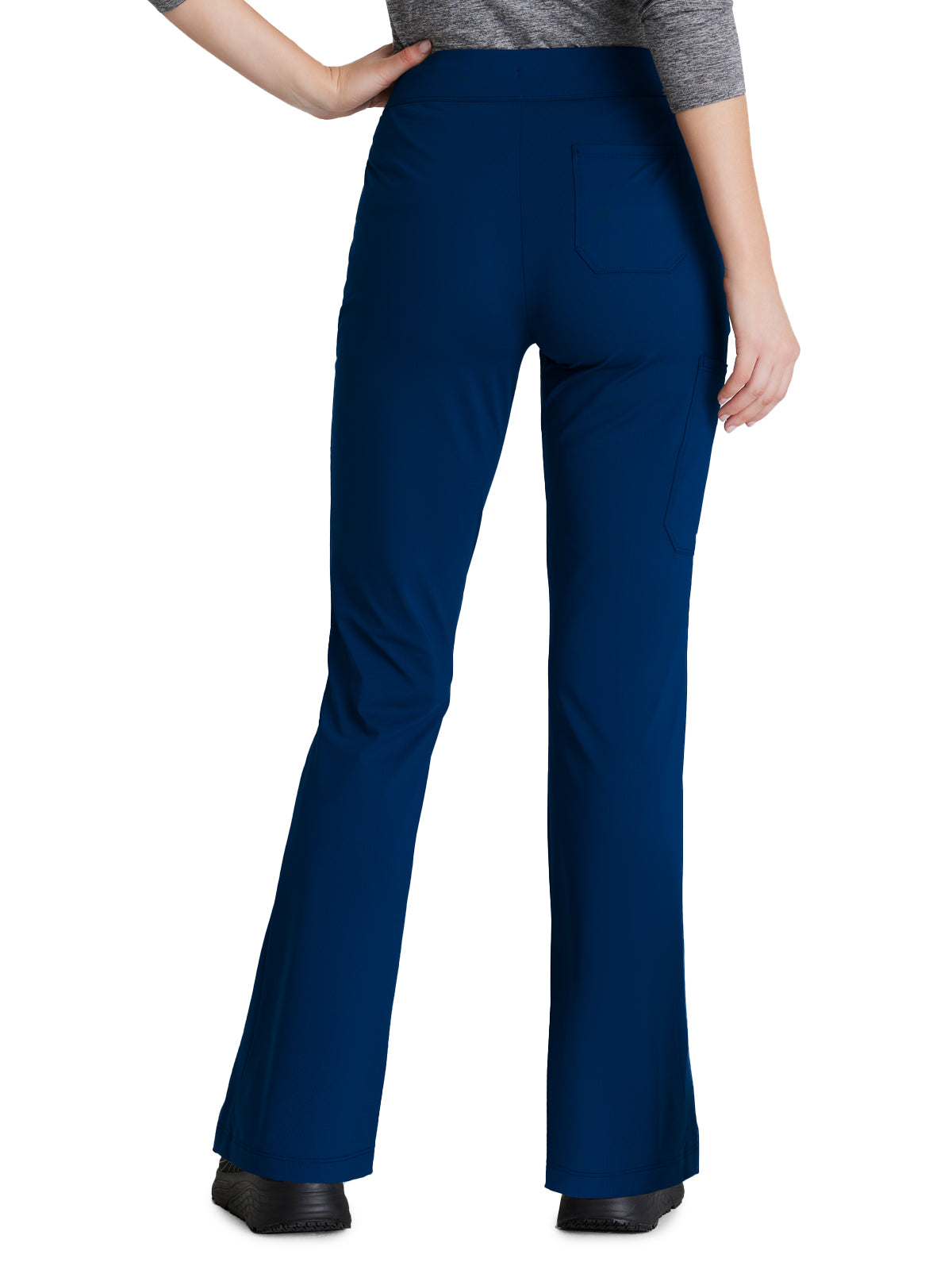 Women's 4 Pocket Fit and Flare Glide Scrub Pant - SKP656 - Navy