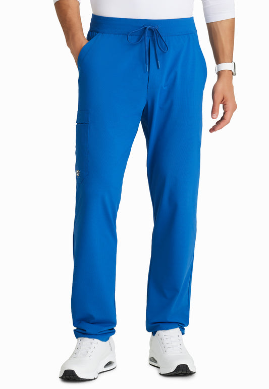 Men's 4 Pocket Slim Straight Rebound Scrub Pant - SKP659 - New Royal