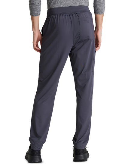 Men's 4 Pocket Slim Straight Rebound Scrub Pant - SKP659 - Pewter