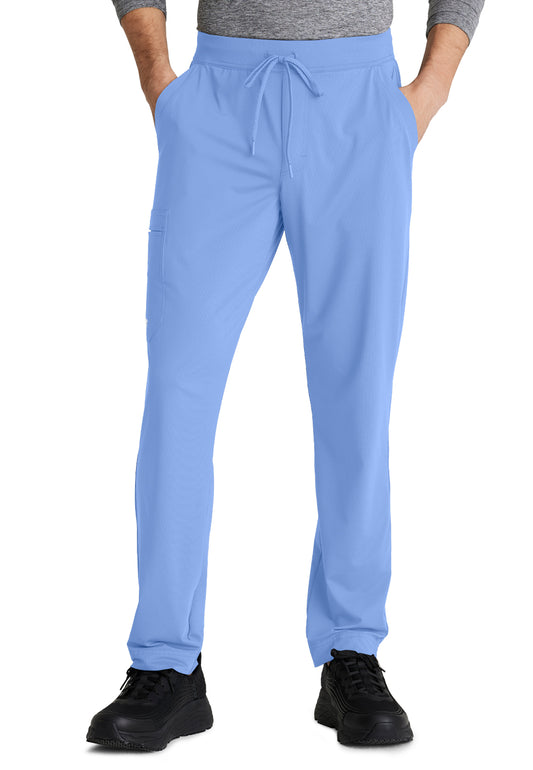 Men's 4 Pocket Slim Straight Rebound Scrub Pant - SKP659 - Ciel Blue