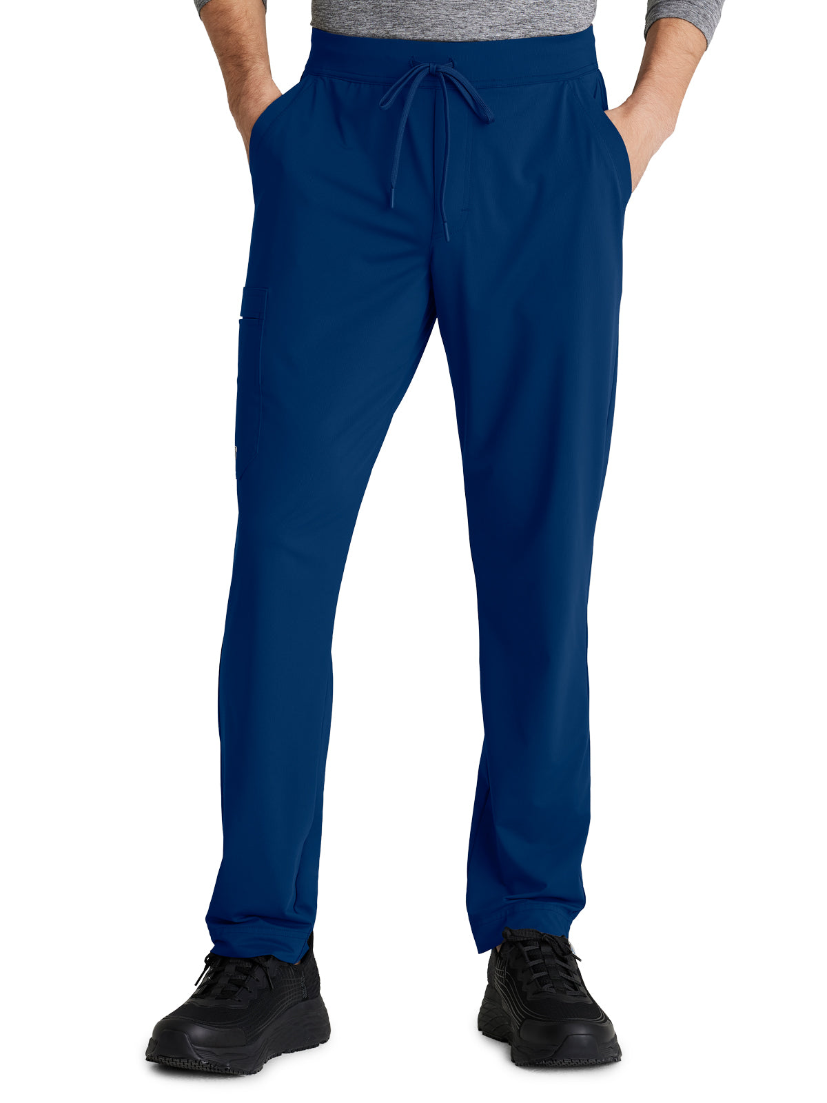 Men's 4 Pocket Slim Straight Rebound Scrub Pant - SKP659 - Navy