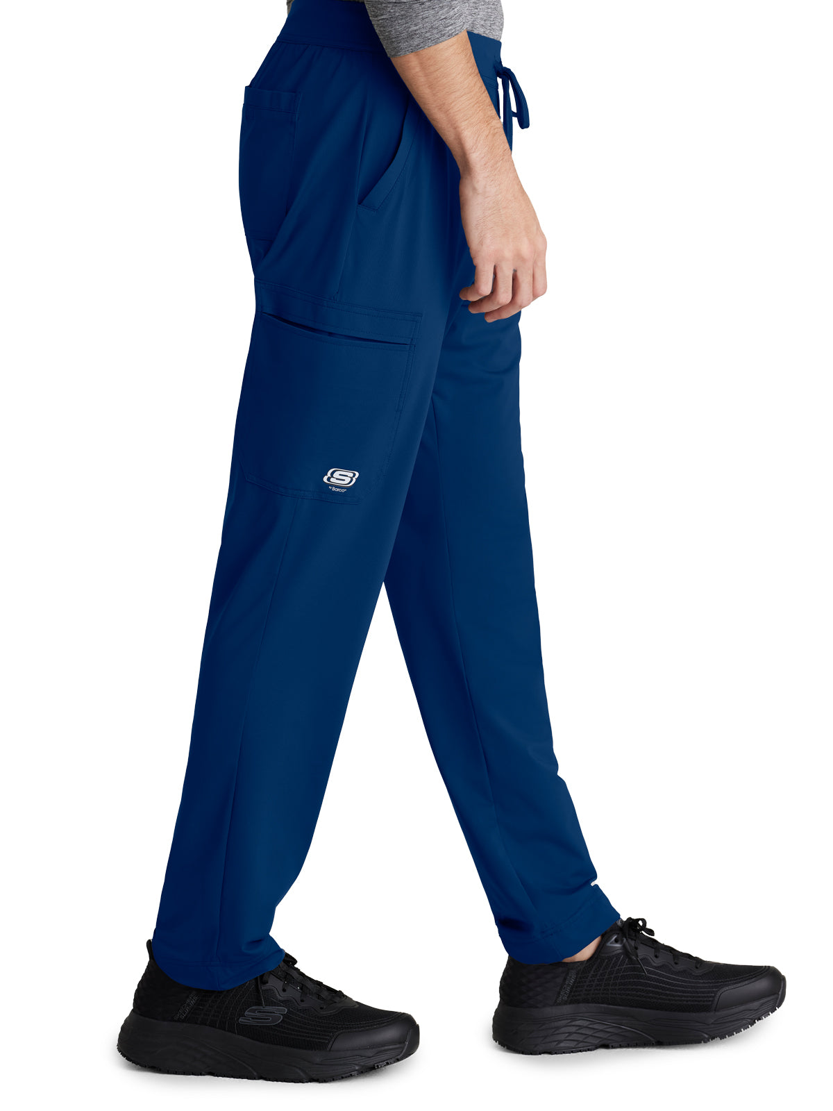 Men's 4 Pocket Slim Straight Rebound Scrub Pant - SKP659 - Navy