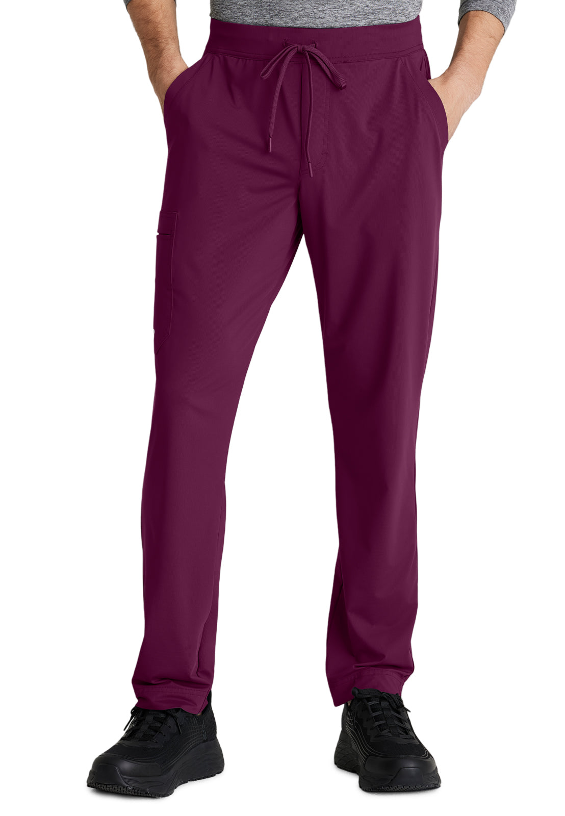 Men's Four-Pocket Slim Rebound Scrub Pant - SKP659 - Wine
