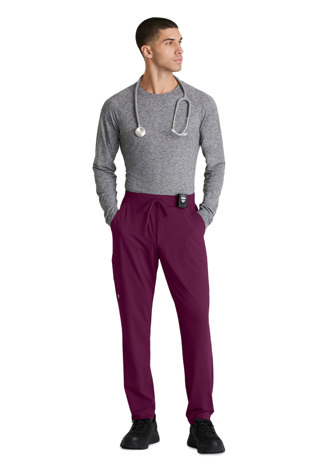 Men's 4 Pocket Slim Straight Rebound Pant - SKP659 - Wine