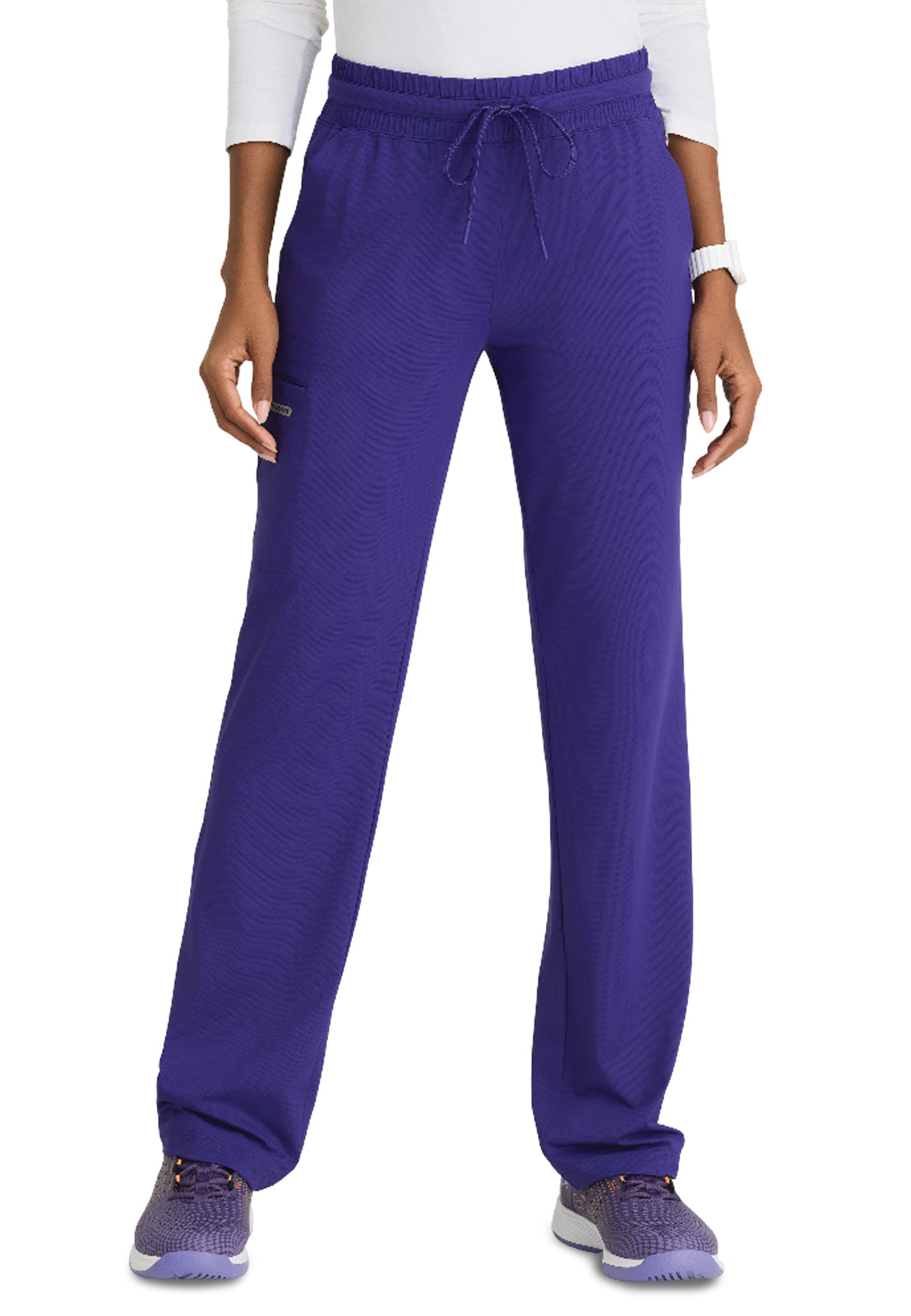 Women's Shirred Waistband Slim And Straight Reach Pant - SKP668 - Brilliance