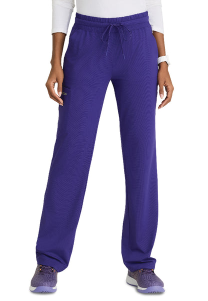 Women's Five-Pocket Shirred Waistband Reach Scrub Pant - SKP668 - Brilliance