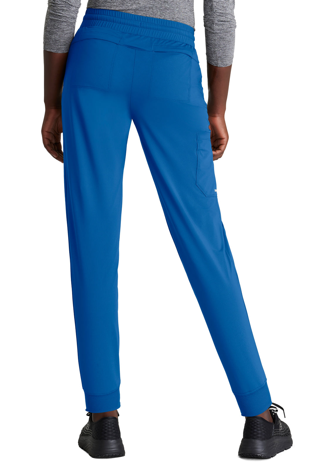 Women's 5 Pocket Ribbed Cuff Jogger Pace Scrub Pant - SKP669 - New Royal