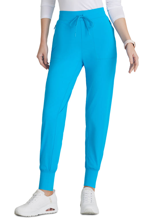 Women's 5 Pocket Ribbed Cuff Jogger Pace Pant - SKP669 - Bold Azure