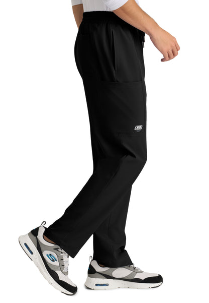 Five Pocket Drawcord Horizon Scrub Pant - SKP688 - Black