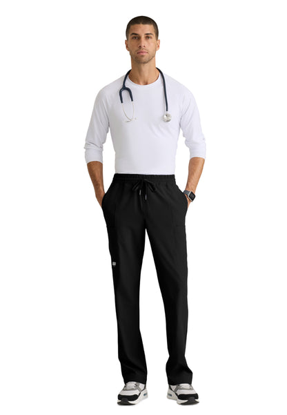 Five Pocket Drawcord Horizon Scrub Pant - SKP688 - Black