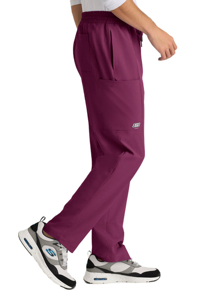 Five Pocket Drawcord Horizon Scrub Pant - SKP688 - Wine