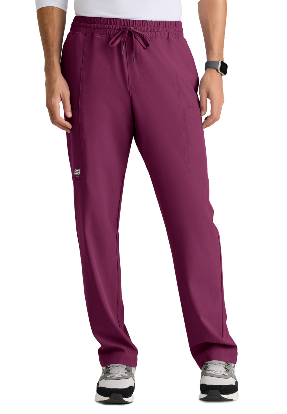 Five Pocket Drawcord Horizon Scrub Pant - SKP688 - Wine