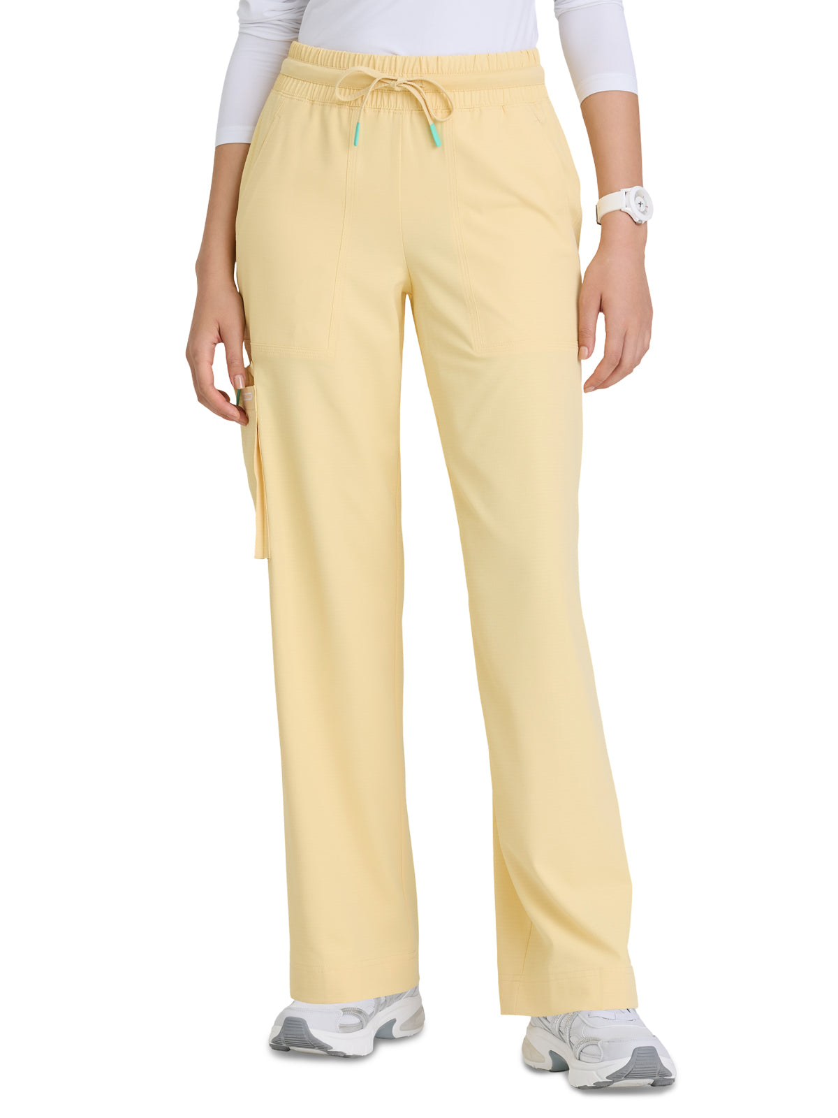 Women's Five-Pocket Wide Leg Scout Scrub Pant - SKP707 - Soft Citrine