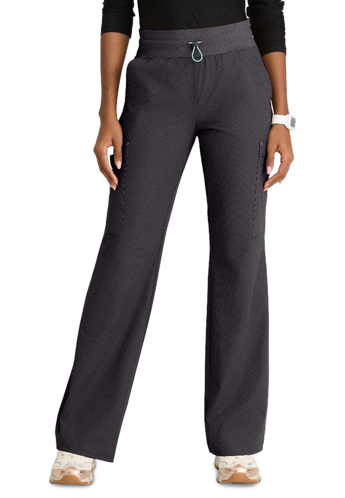 Women's Five Pocket Explore Scrub Pant - SKP712 - Pewter