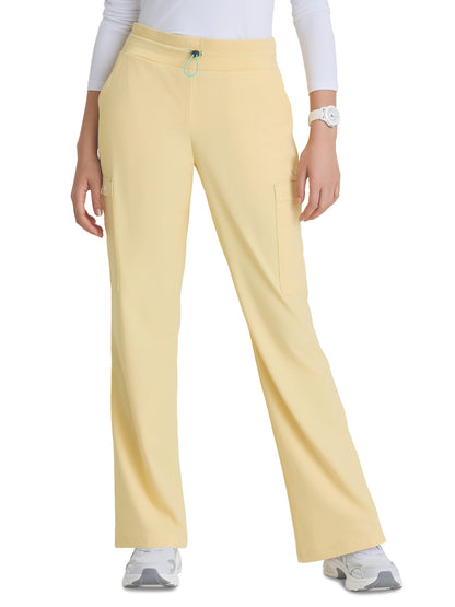 Women's Five-Pocket Fit & Flare Explore Scrub Pant - SKP712 - Soft Citrine