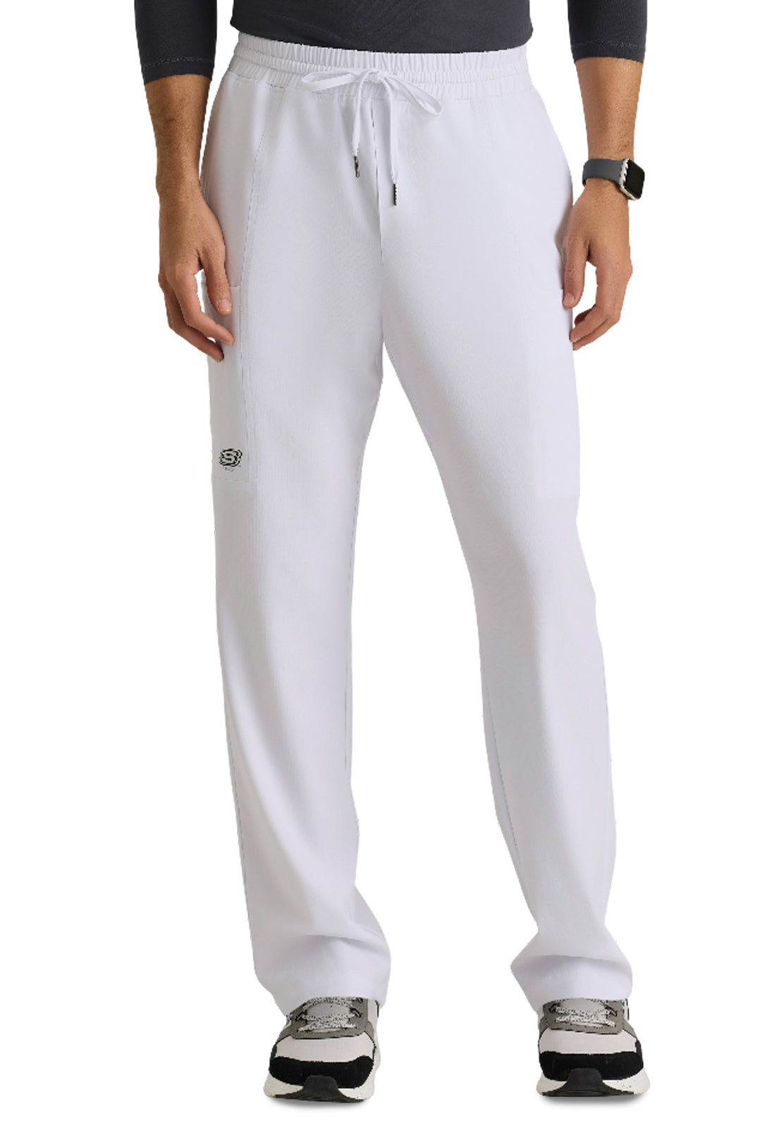 Men's Five Pocket Compass Classic Fit Scrub Pant - SKP718 - White