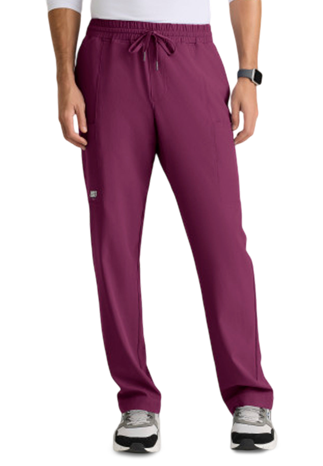 Men's Five Pocket Compass Classic Fit Scrub Pant - SKP718 - Wine