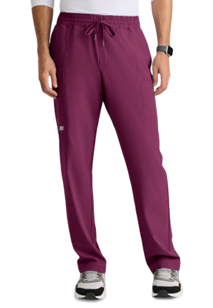 Men's Five Pocket Compass Classic Fit Scrub Pant - SKP718 - Wine