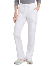 Women's Five Pocket Drawstring Reward Scrub Pant - SKP733 - White