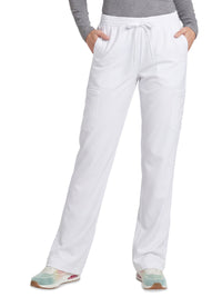 Women's Six Pocket Drawstring Honor Scrub Pant - SKP734 - White