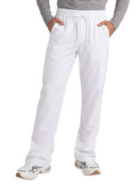 Men's Six Pocket Drawstring Merit Scrub Pant - SKP736 - White