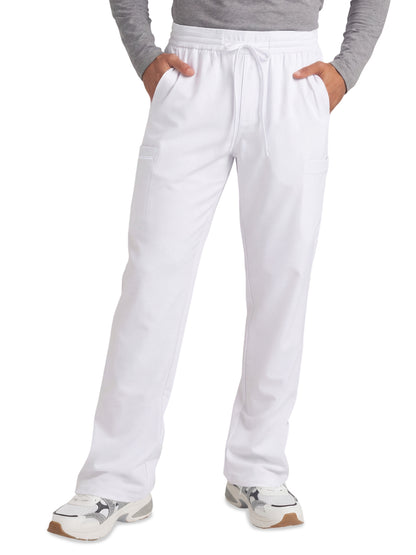 Men's Six Pocket Drawstring Merit Scrub Pant - SKP736 - White