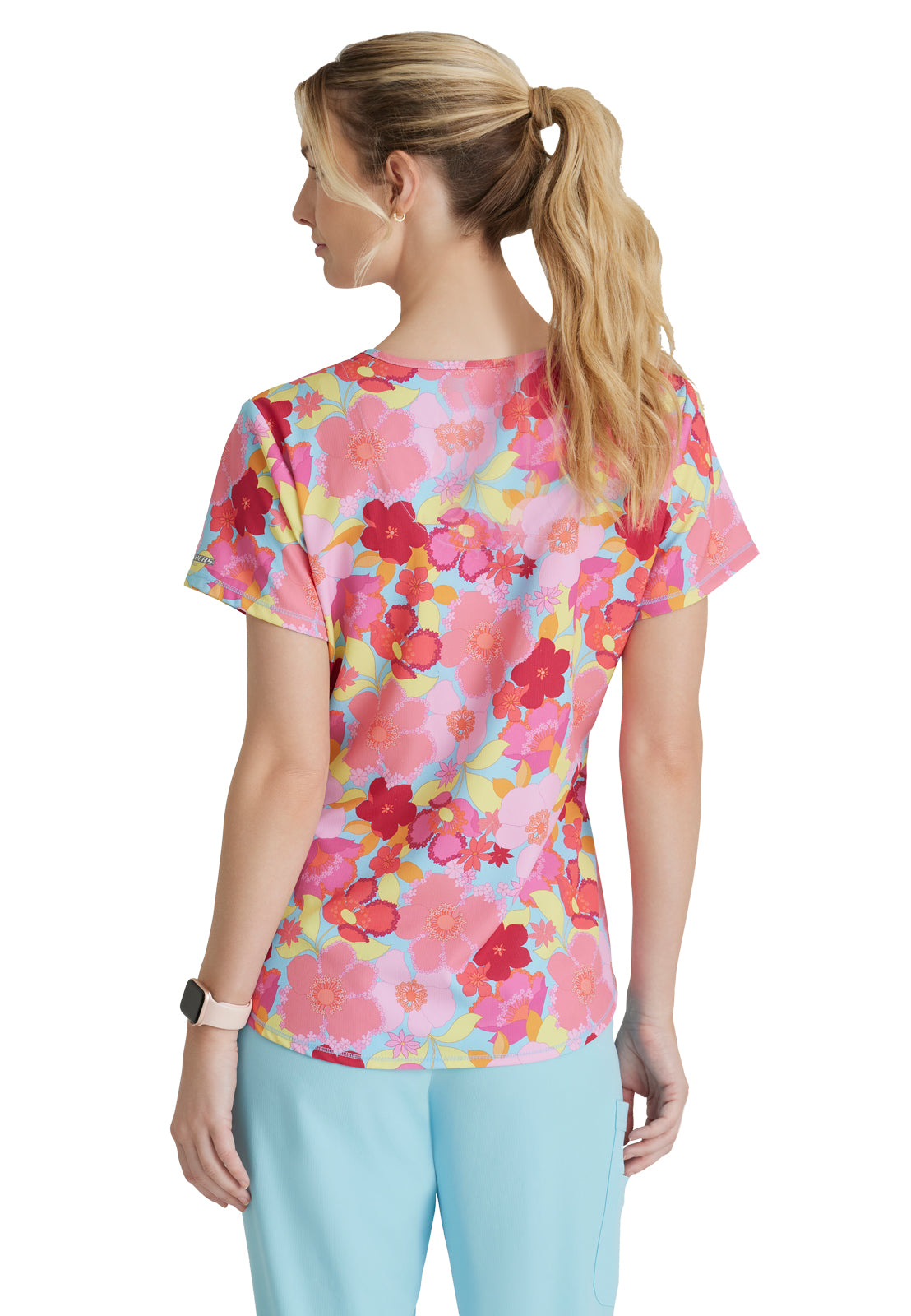 Women's Wrinkle Release Top - SKT021 - Blissful Blossom