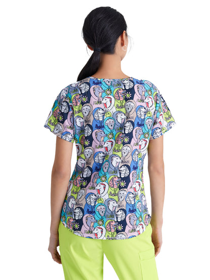 Women's Wrinkle Release Top - SKT021 - Dogs In The Hood