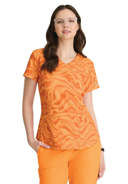 Women's Wrinkle Release Top - SKT021 - Marigold Shade