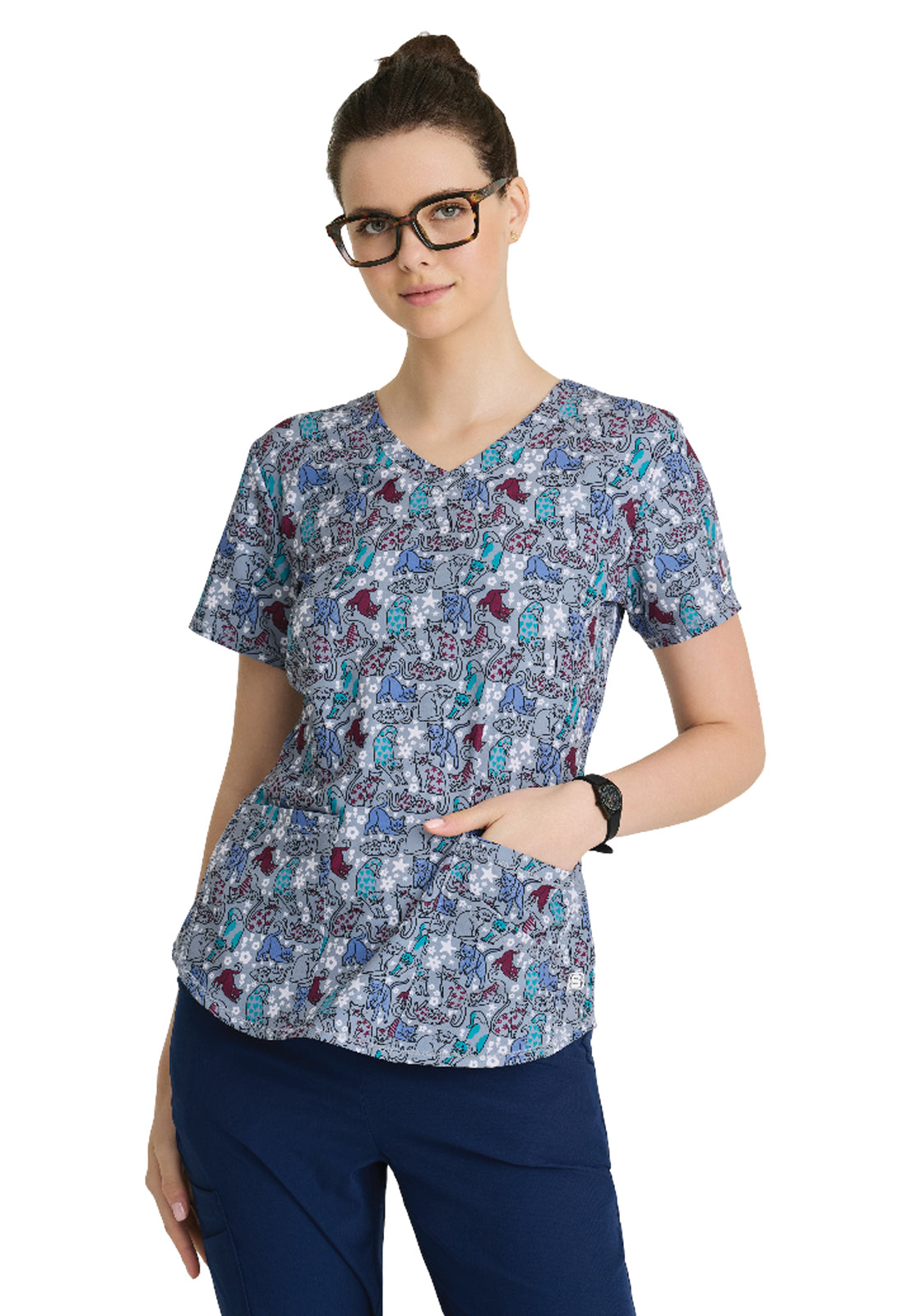 Women's Wrinkle Release Top - SKT021 - Perr Pattern