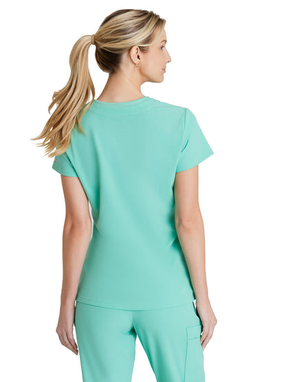 Women's High-Low Hem Tuck-In Top - SKT147 - Light Jade