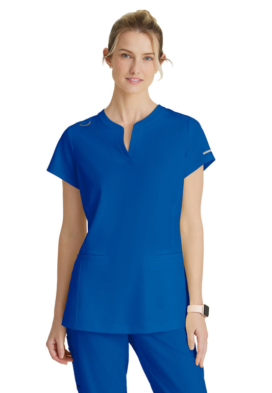 Two Pocket V-Neck Coast Scrub Top - SKT259 - New Royal