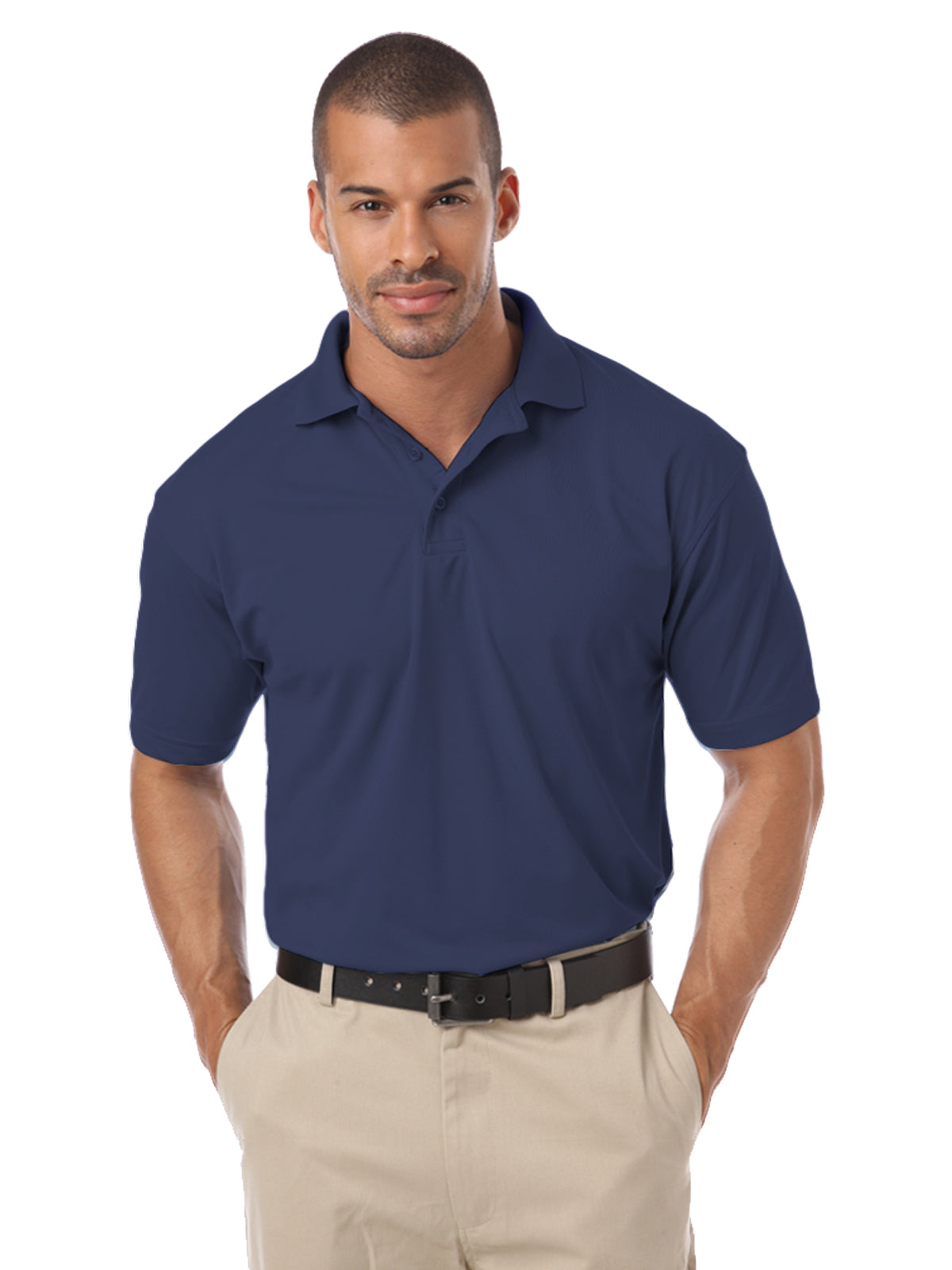 Men's Pocketless IL-50 Polo - BG1051 - Navy
