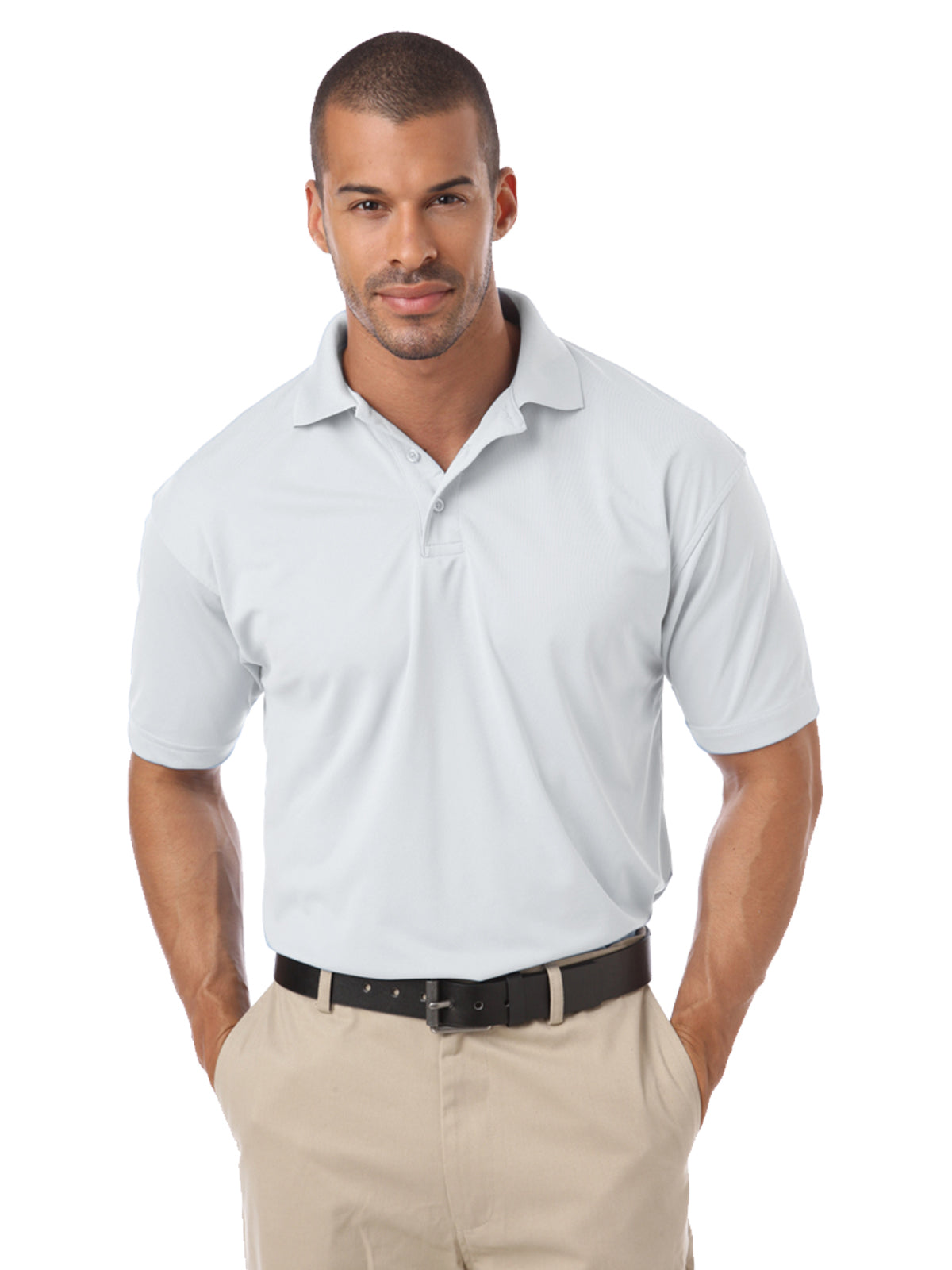 Men's Pocketless IL-50 Polo - BG1051 - White
