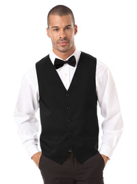 Unisex 2-Pocket Scotchgard Treated Bistro Vest - BG1260 - Black